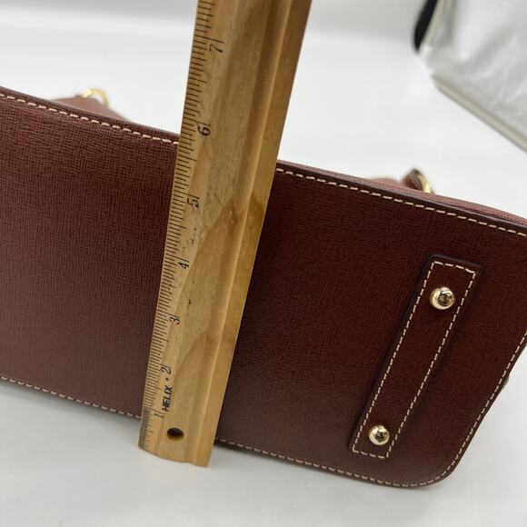 Dooney & Bourke Handbags Saffiano Leather Hobo Bags Amber Brown - Picture 8 of 15